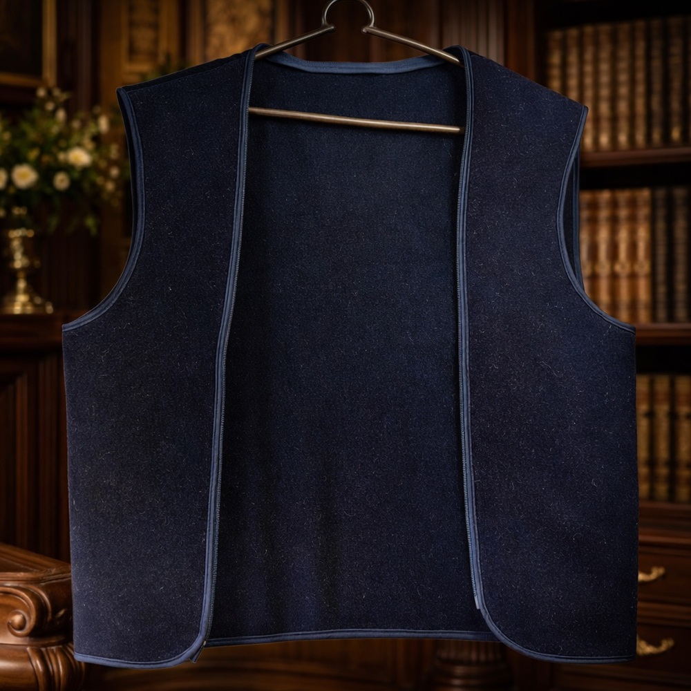 Vintage Burberry’s Wool Camel Hair Liner Vest Heritage Classic Preppy Wedding